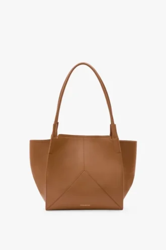 The Victoria-toteväska i brunt läder