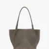 The Victoria-toteväska i grått mocka
