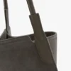 The Victoria-toteväska i grått mocka