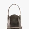 The Victoria-toteväska i grått mocka