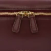 Vanity crossbody i burgundyfärgat läder