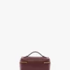 Vanity crossbody i burgundyfärgat läder