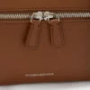 Vanity crossbody i mörkbrunt läder