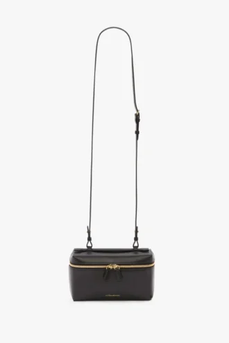 Vanity crossbody i svart läder