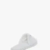 VB broderade frottéslippers i vitt VB broderade frottéslippers i vitt