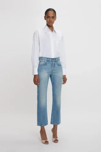 Victoria-jeans i ljusblått