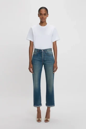 Victoria-jeans i mellanblått
