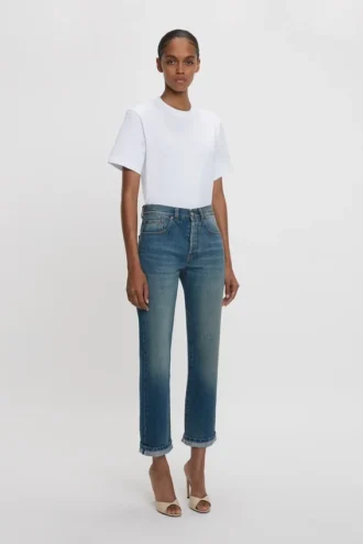 Victoria-jeans i mellanblått