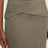 Wrap-kjol i salvia melange Wrap-kjol i salvia melange
